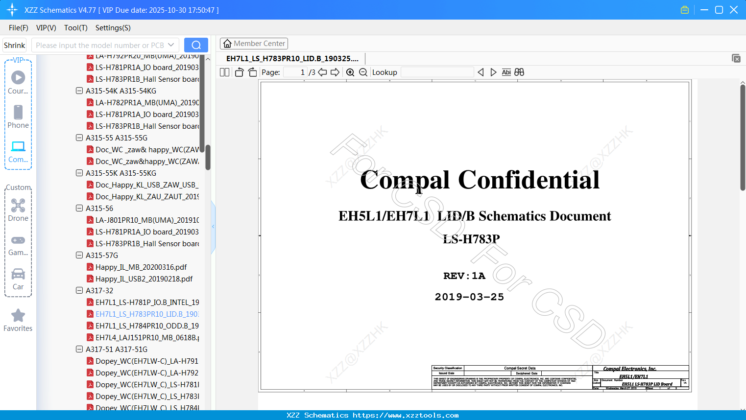 Laptop ACER EH7L1_LS_H783PR10_LID.B_190325